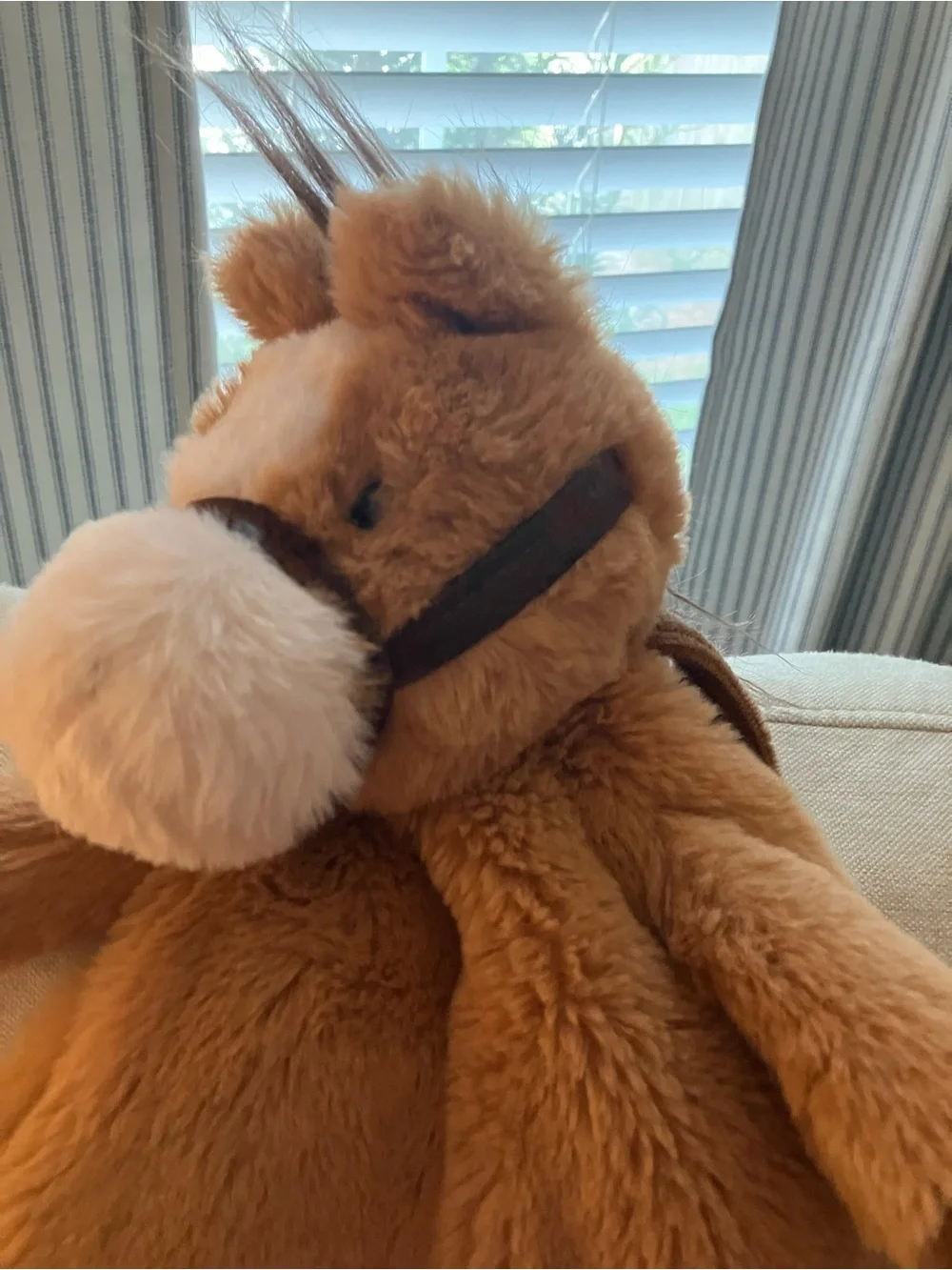 Mon Ami Truffles Horse Backpack - Soft Cozy Carry